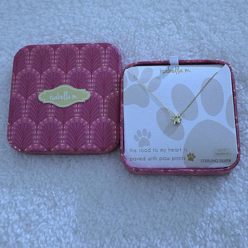 Isabella M. Dainty Gold💛 Paw🐾 Pendant Necklace - NIB - Picture 13 of 15